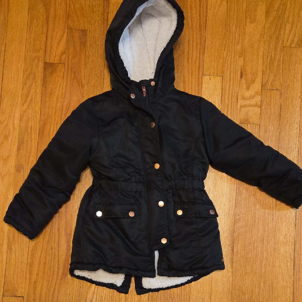 Tahari Black Hooded Kids Jacket